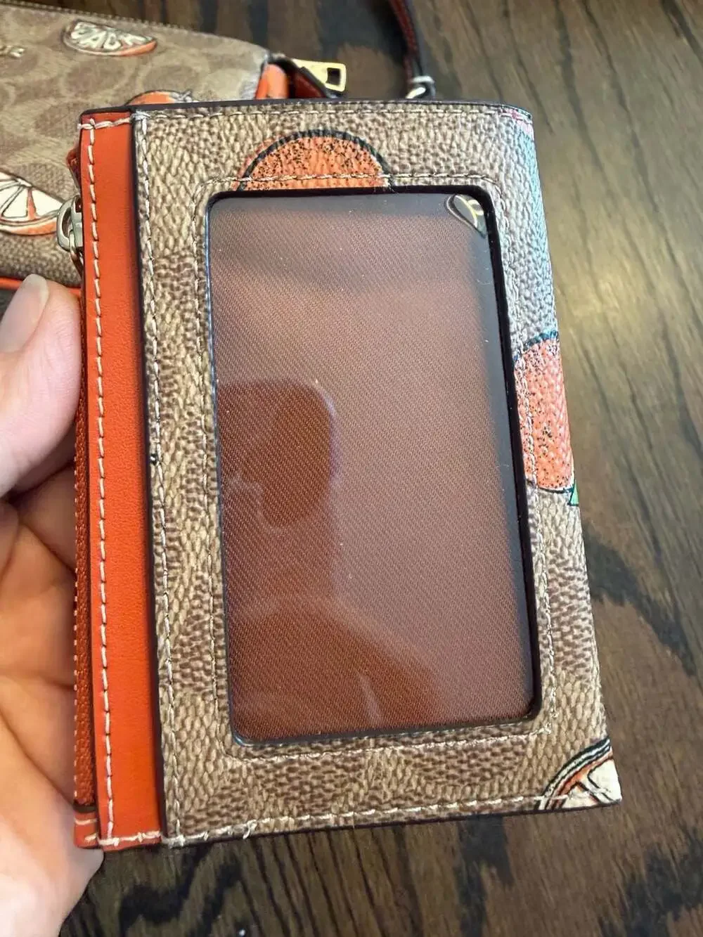 Coach zip card